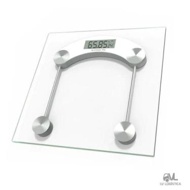 Imagem de Balança Digital Corporal Quadrada Vidro Peso Até 180Kg - Fbgl