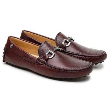 Imagem de Mocassim Couro Jacometti Bridão Metal Masculino-Masculino