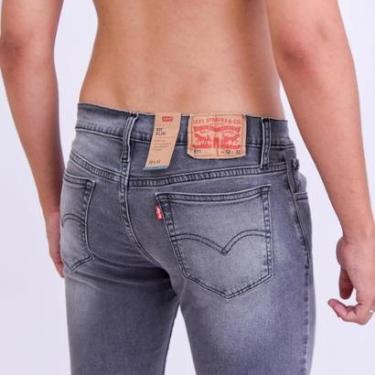 Imagem de Calça Jeans Masculina Levi's 511 Cinza Mescla Slim-Masculino