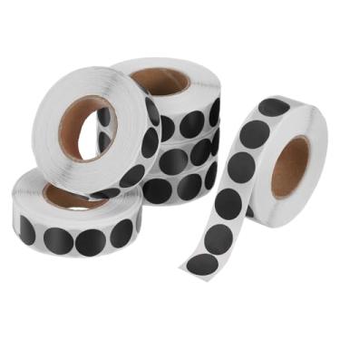 Imagem de PATIKIL 6000 peças de adesivos coloridos de 6 rolos, adesivos circulares de 1,3 cm, etiqueta de codificação de etiqueta de preço para escritório, negócios, quintal, venda, garagem, decoração de casa