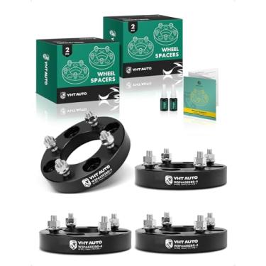 Imagem de YHTAUTO Espaçadores de roda de 4 x 110 mm de 2,5 cm para Honda, Suzuki, Can-Am, Bombardier, Kawasaki, Polaris, modelos Yamaha, Grizzly, FourTrax espaçadores de pneu com parafusos M10 x 1,25, furo