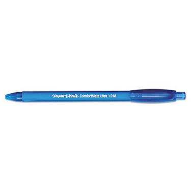 Imagem de Caneta PaperMate 6310187 ComfortMate Ultra RT, 1,0 mm médio, tinta azul, 12 cada/DZ