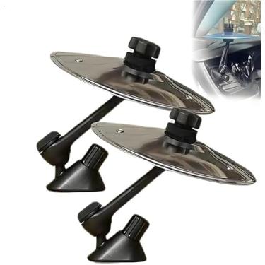 Imagem de Prato de tambor para ventilação de carro, acessório de efeito sonoro, presente compacto de encaixe para amantes de música, instrumento de percussão de ajuste universal (3 peças)