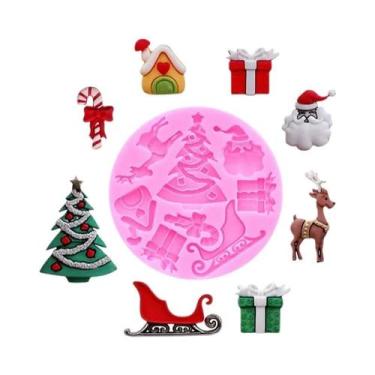 Imagem de Moldes De Silicone Para Sino De Natal, Boneco De Neve E Casa De Neve P