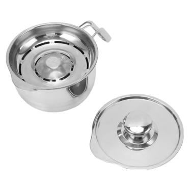 Imagem de Fabater Balde Separador de Clara de Ovo de Aço Inoxidável Prático Com Alça, Balde Separador de Ovo Resistente à Ferrugem para Assar, Aço Inoxidável 304 (Tipo 1)