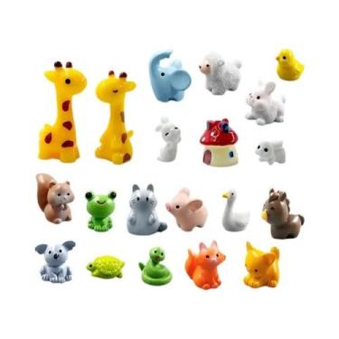 Imagem de Figuras De Girafa, Elefante, Sapo, Raposa, Cavalo, Coala, Coelho E Cas