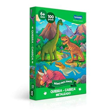 Imagem de Toyster - Quebra-cabeça: Reino dos Dinos - 100 peças Metalizado