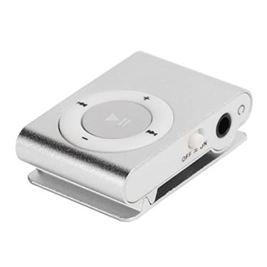 Imagem de Estink Mini Reprodutor de MP3, Reprodutor de Mídia de Música Digital Portátil Leve Com Design de Clipe Traseiro e Slot para Cartão de Memória Integrado, para Atividades Ao Ar Livre e (SILVER)