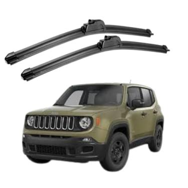 Imagem de TIGER AUTO - KIT PALHETA LIMPADOR PARABRISA DIANTEIRA EM SILICONE COMPATIVEL JEEP RENEGADE 2015>2016