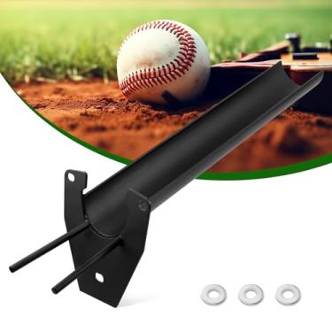 Imagem de Chute de máquina de arremesso estendida compatível com máquina de arremesso de beisebol de ataque de hack júnior, calha de sincronização para treinamento de swing de beisebol, melhora o tempo para