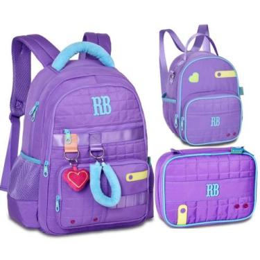 Imagem de Rebecca Bonbon Kit Mochila de Costas Pelúcia Coleção Plush Dreams Char