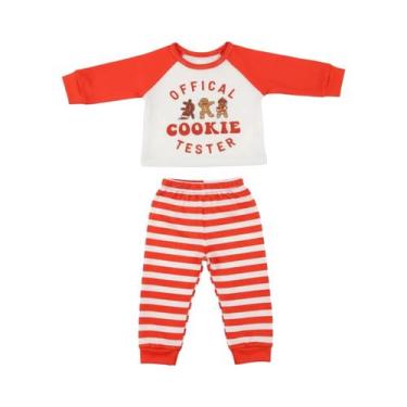 Imagem de Conjunto De Pijamas Com Estampa De Natal Para Bonecas De 18 Polegadas,