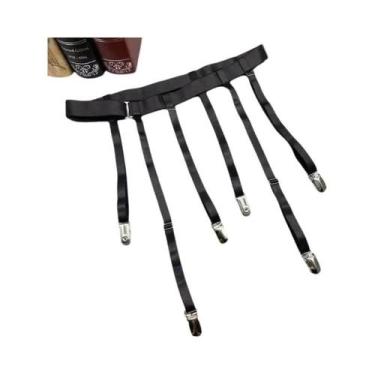 Imagem de Cinta-Liga Elástica Ajustável Para Meias Altas Femininas E Meninas, Li