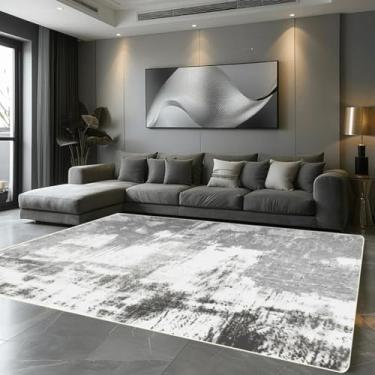 Imagem de Tapete decorativo para sala de estar, lavável, abstrato, grande, para quarto, cabeceira, tapete para corredor, sofá (100x200cm 39,4x78in/Flanela-10)