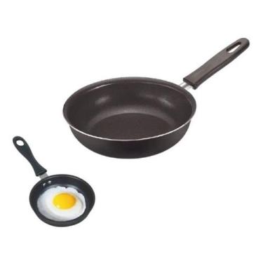 Imagem de Frigideira Pequena Frita Ovos Antiaderente Teflon 13cm - Shopmy