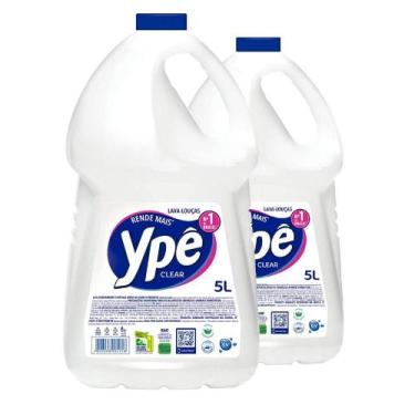 Imagem de Kit com 2 Detergente Líquido Lava-Louças Ypê Clear 5L