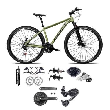 Imagem de Bicicleta 29 Absolute Nero 5 Shimano Deore-Altus 27v K7 Hidráulico Suspensão Trava Pedivela Mt101-Unissex