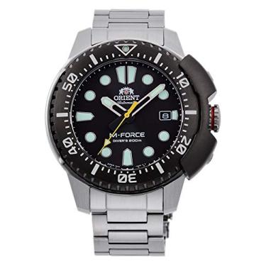 Imagem de Relógio Orient M-Force 70º Aniversário Diver's 200m Esporte Automático Mostrador Preto Vidro de Safira RA-AC0L01B