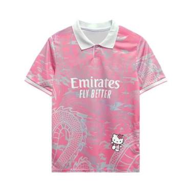 Imagem de Camiseta De Futebol Unissex Oversize Com Estampa De Dragão Hello Kitty
