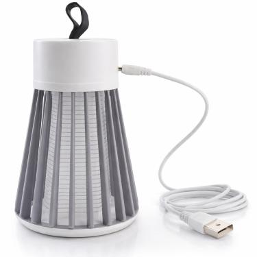 Imagem de Luminária Mata Mosquito UV Recarregável com Cooler Silencioso USB – Armadilha Elétrica Portátil para Mosquitos e Pernilongos