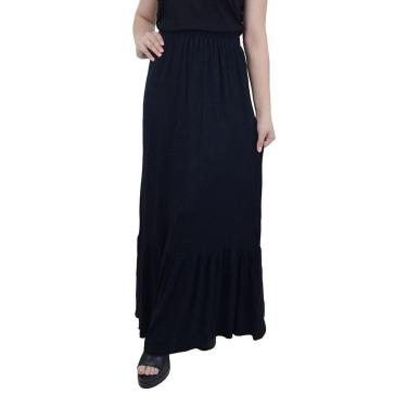 Imagem de Saia Feminina FreeSurf Longa Lisa Preta - 1217-Feminino