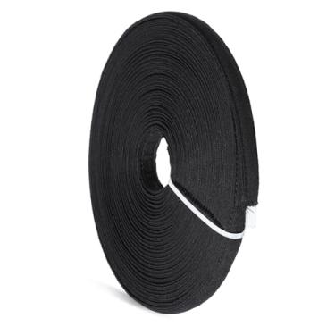 Imagem de Desossamento de 12 jardas para costura, 10 mm poliéster desossado coberto de algodão costurado através do espartilho sutiã ferramenta para costurar vestido de casamento lingerie vestido (preto)