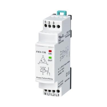 Imagem de FKV-11N 3 * 380 VCA com falha de fase trifásica neutra, assimetria de fase (fixo. 30%) Relé