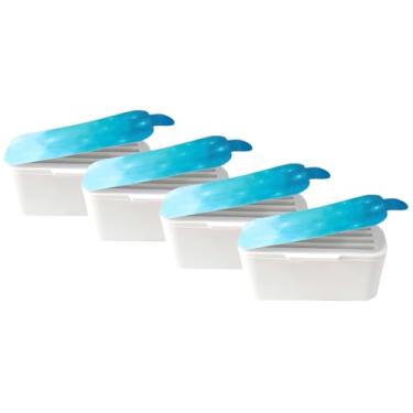 Imagem de Cyocyba Pacote com 4 refis de desodorizador compatíveis com caixa de areia autolimpante para gatos Pet ScoopFree SmartSpin, cartuchos naturais de aromatizadores de ar à base de plantas, duram até 30