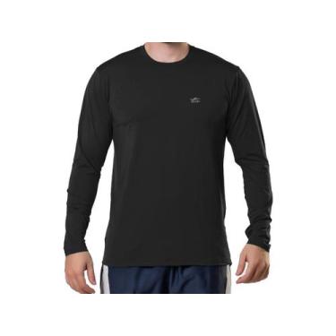 Imagem de Camisa térmica segunda pele manga longa Proteção UV unissex Elite, Pre