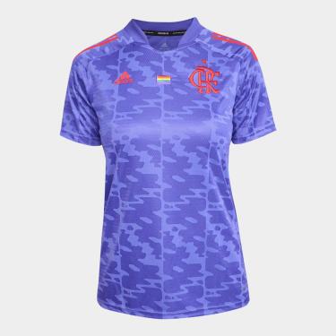 Imagem de Camisa Flamengo Pride 21/22 s/n° Torcedor Adidas Feminina-Feminino