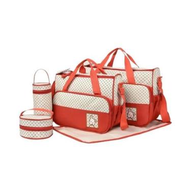 Imagem de Conjunto De Bolsa De Fraldas Para Bebê De Grande Capacidade Para Mães,