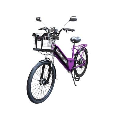 Imagem de Bicicleta Elétrica - New Confort 800w Lithium - Violeta - Duos Bikes-Unissex