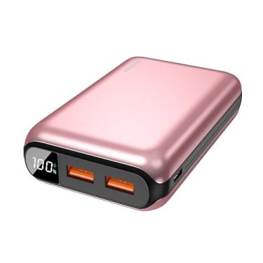 Imagem de Geonav Power Bank, Carregador Portátil Universal 20.000mAh, USB-A (até 18W) + USB-C (até 20W), Compacto, Carregamento Rápido, Pass Through, Led Indicador de Bateria, PB20K20WRG, Rosa