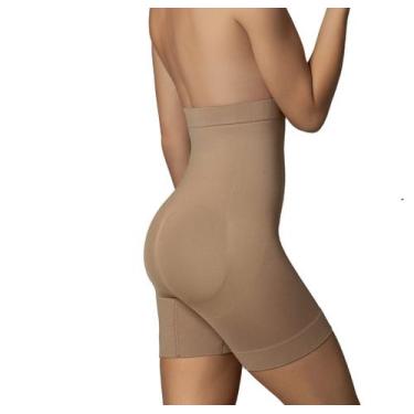 Imagem de Bermuda Cinta Modeladora Cintura Reduz Medidas Abdominal Abdômen Dimin