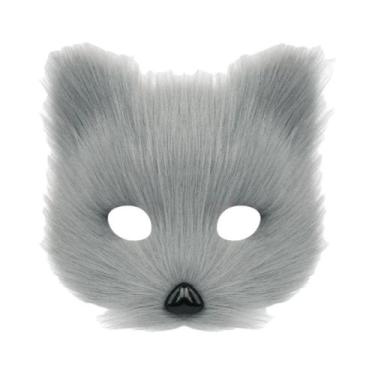 Imagem de Conjunto De Máscara, Cauda E Luvas De Raposa Para Fantasia De Gato, Ac