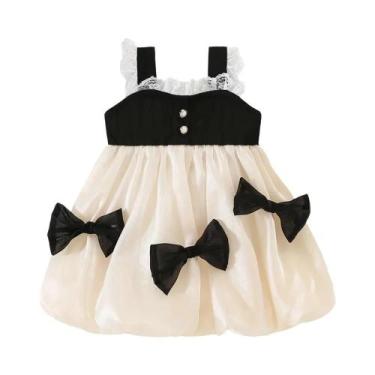 Imagem de Vestido De Verão Em Tule Para Bebê Menina Com Laço De Renda, Roupa Fof