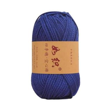 Imagem de Fio De Crochê E Tricô 100g 85M, 65% Algodão, Linha De Lã Artesanal Par