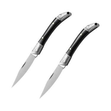 Imagem de Canivete Dobrável Multifuncional De Aço Inoxidável Com Cabo De Madeira