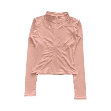 Imagem de Jaqueta Esportiva Feminina De Manga Longa Para Treino, Academia E Yoga