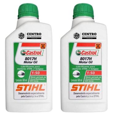 Imagem de Kit Com 2 Unidades De óleo 2 Tempos Castrol Stihl 500ml