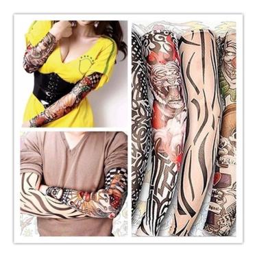 Imagem de Par Tatuagem Para Braço Do Sleeve Manga Manguito Fake Tattoo