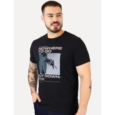 Imagem de Camiseta Calvin Klein Jeans Masculina Nowhere To Go Preta-Masculino