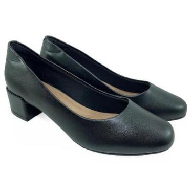 Imagem de Sapato Beira Rio Ultra Conforto Napa Salto Baixo - Preto - 40-Feminino