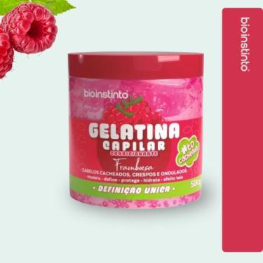 Imagem de Gelatina condicionante capilar 500 gramas - Bioinstinto, Framboesa