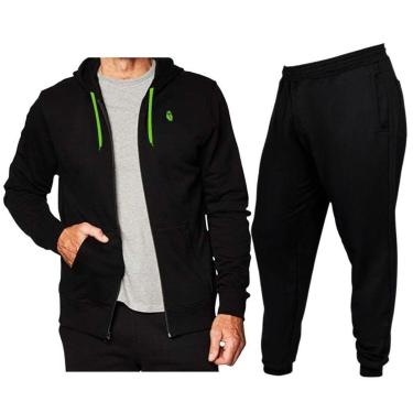 Imagem de Conjunto Blusa De Moletom Com Ziper Capuz + Calça De Moletom-Masculino