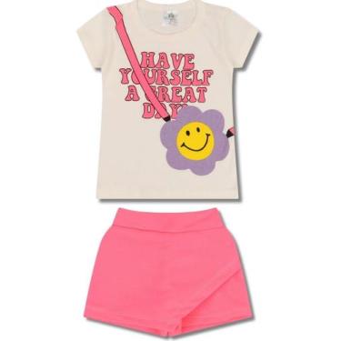 Imagem de Conjunto Menina Infantil Feminino Verão Tamanho 1 Ao 10 - .