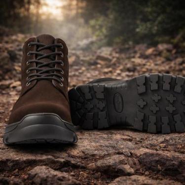 Imagem de Coturno Masculino Bota Trabalho Casual Adventure Solado Tratorado Anti