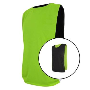 Imagem de Colete Esportivo Dupla Face Verde Claro e Preto - Kanga Sport-Unissex