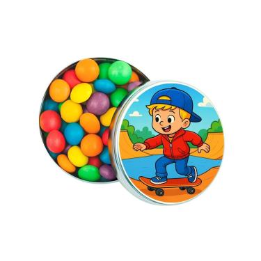 Imagem de Latinha Lembrancinha Personalizada Skate kids