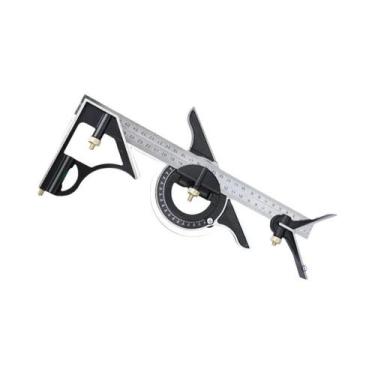 Imagem de Régua De Ângulo Ajustável Com Transferidor Multifuncional E Ferramenta